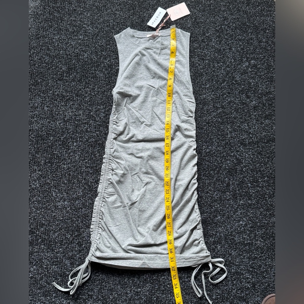 Grey lottie moss double cinched mini dress - Picture 4 of 11